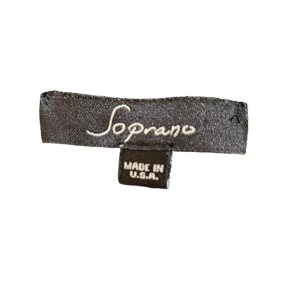 Soprano Medium Black Long‎ Sleeve Embellished Top - Picture 3 of 4